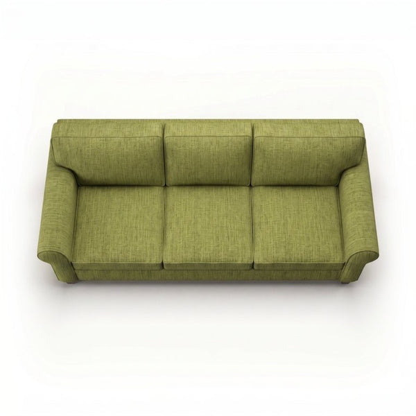 English Elm Augusta Classic Square Arm Sofa Handcrafted in Usa with Premium Polyester Upholstery Light Green Notion Appletini B2761P527946