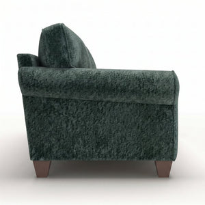 English Elm Augusta Velvet Sofa Handcrafted in Usa with Structured Square Arms for Living Rooms Charcoal B2761P527947
