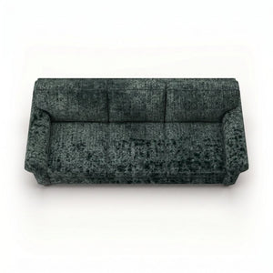 English Elm Augusta Velvet Sofa Handcrafted in Usa with Structured Square Arms for Living Rooms Charcoal B2761P527947