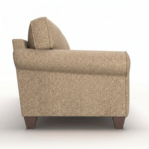English Elm Augusta Classic Square Arm Sofa Handcrafted in Usa with Premium Polyester Upholstery Taupe Derby Taupe B2761P527949