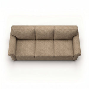 English Elm Augusta Classic Square Arm Sofa Handcrafted in Usa with Premium Polyester Upholstery Taupe Derby Taupe B2761P527949