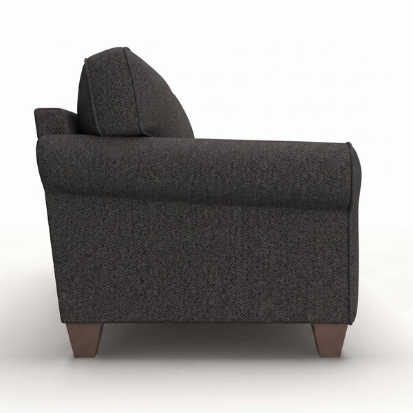English Elm Augusta Classic Square Arm Sofa Handcrafted in Usa with Premium Polyester Upholstery Charcoal Catalina Charcoal B2761P527951