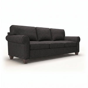 English Elm Augusta Classic Square Arm Sofa Handcrafted in Usa with Premium Polyester Upholstery Charcoal Catalina Charcoal B2761P527951