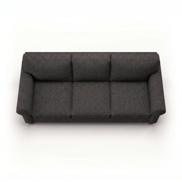 English Elm Augusta Classic Square Arm Sofa Handcrafted in Usa with Premium Polyester Upholstery Charcoal Catalina Charcoal B2761P527951