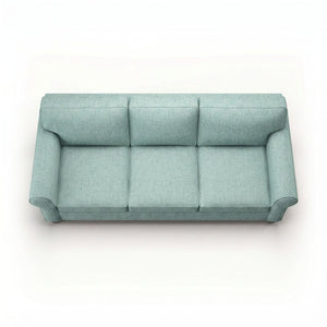 English Elm Augusta Classic Square Arm Sofa Handcrafted in Usa with Premium Polyester Upholstery Light Blue Leslie Robins Egg B2761P527952