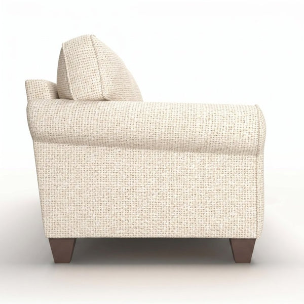 English Elm Augusta Classic Square Arm Sofa Handcrafted in Usa with Premium Polyester Upholstery Ivory Catalina Ivory B2761P527953