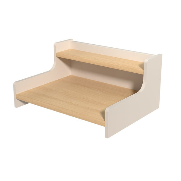 English Elm Washer Dryer Mdf Countertop Topper with 2-tier Shelf for Laundry Room Folding White B2764P518727