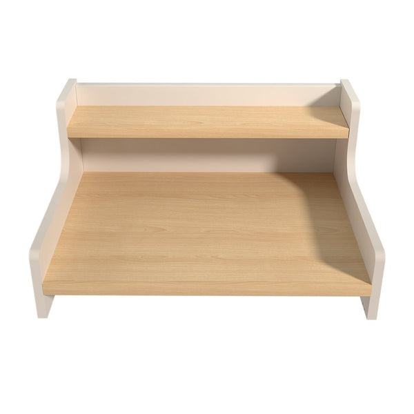 English Elm Washer Dryer Mdf Countertop Topper with 2-tier Shelf for Laundry Room Folding White B2764P518727
