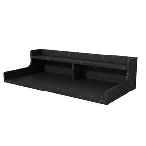 English Elm Washer Dryer Mdf Countertop Two Tier Laundry Organizer with Waterproof Folding Shelf B2764P518728