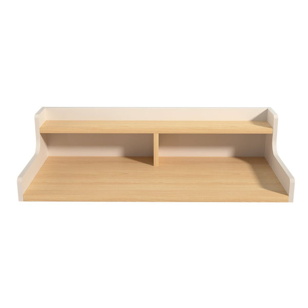 English Elm Washer Dryer Wood Countertop Two Tier Folding Surface for Laundry Room Storage B2764P518729