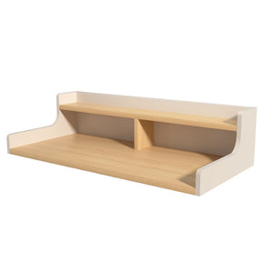 English Elm Washer Dryer Wood Countertop Two Tier Folding Surface for Laundry Room Storage B2764P518729