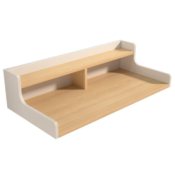 English Elm Washer Dryer Wood Countertop Two Tier Folding Surface for Laundry Room Storage B2764P518729