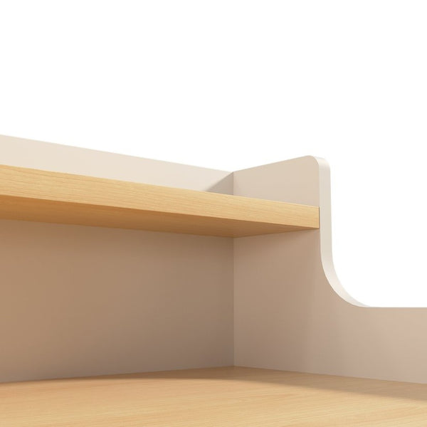 English Elm Washer Dryer Wood Countertop Two Tier Folding Surface for Laundry Room Storage B2764P518729