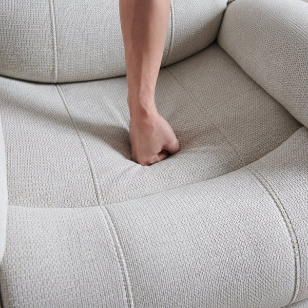 English Elm 37 Inch Polyester Blend Manual Recliner with Massage Heat and Thick Foam Cushioning B2766P595485