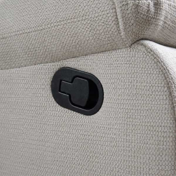 English Elm 37 Inch Polyester Blend Manual Recliner with Massage Heat and Thick Foam Cushioning B2766P595485