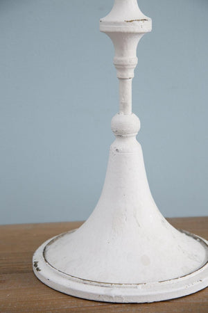 English Elm 13X10.5x30 Antique White Iron Candelabra with Eleven Arms Parisian French Country Decor B2768P496872
