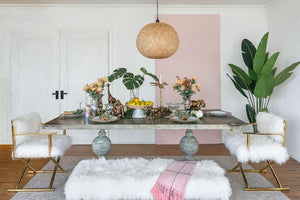 English Elm D22x14 Hand Woven Bamboo Round Chandelier Natural Boho Pendant for Dining Room B2768P496908