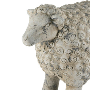 English Elm 25.5X13x18 Magnesium Sheep Figurine Distressed European Garden Statue for Indoor Decor B2768P534813