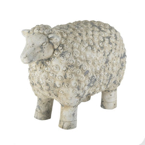 English Elm 25.5X13x18 Magnesium Sheep Figurine Distressed European Garden Statue for Indoor Decor B2768P534813