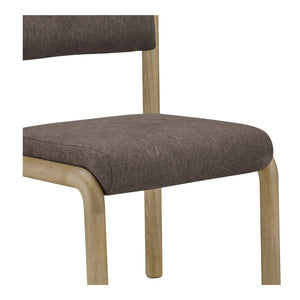 English Elm Dining Chair Set of 2 Solid Ash Wood Frame with Padded Back for Modern Farmhouse Tables B2769P516509