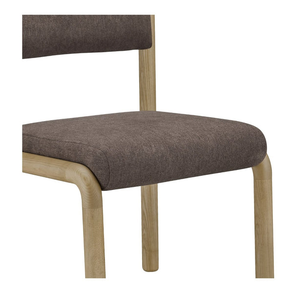 English Elm Dining Chair Set of 2 Solid Ash Wood Frame with Padded Back for Modern Farmhouse Tables B2769P516509