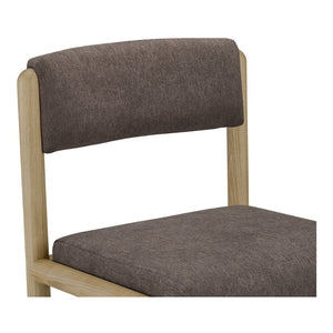 English Elm Dining Chair Set of 2 Solid Ash Wood Frame with Padded Back for Modern Farmhouse Tables B2769P516509