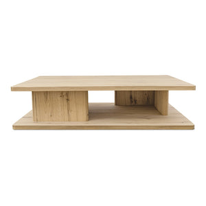 English Elm Coffee Table Solid Oak Grain Rectangular Low Profile Natural Finish Living Room Anchor B2769P516513