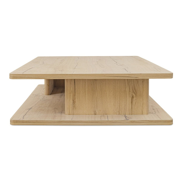 English Elm Coffee Table Solid Oak Grain Rectangular Low Profile Natural Finish Living Room Anchor B2769P516513