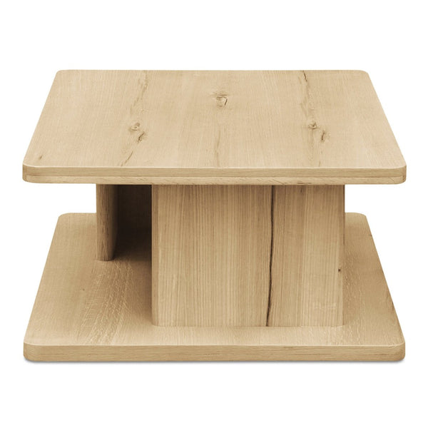 English Elm Coffee Table Solid Oak Grain Open Shelf Rustic Transitional Living Room Statement Piece B2769P516514