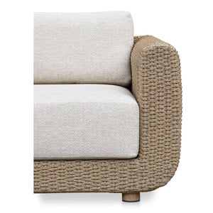 English Elm Outdoor Wicker Accent Chair with Uv Resistant Cushions and Aluminum Frame for Patio B2769P516519
