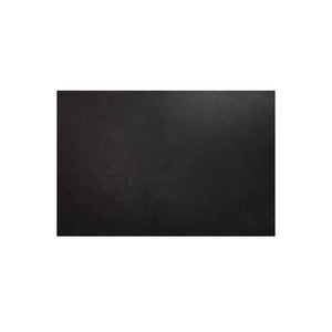 English Elm Ottoman, Solid Oak Legs Top Grain Leather Tufted Square Living Room Focal Piece Black B2769P516526