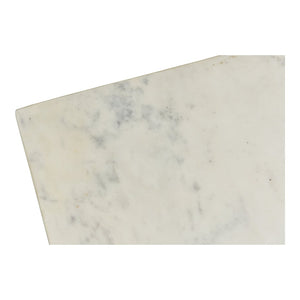 English Elm Coffee Table Square White Marble Top Low Profile Living Room Centerpiece B2769P516528