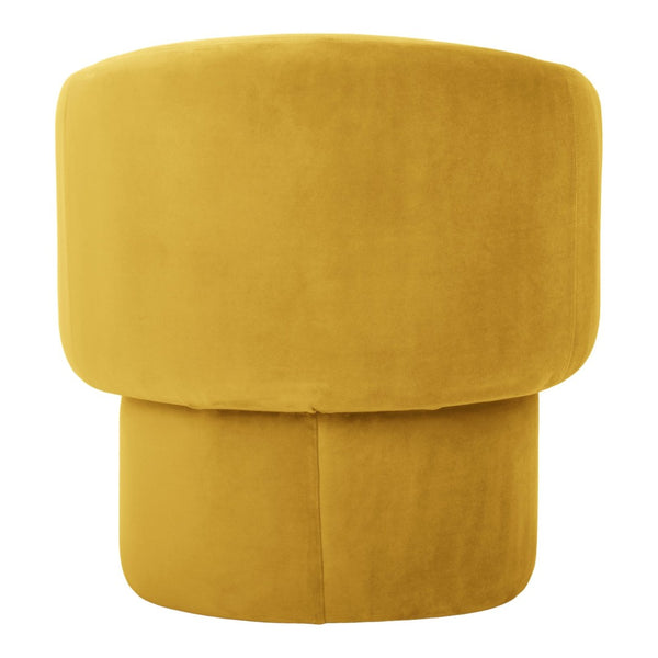 English Elm Accent Chair with Curved Velvet Upholstery and Pine Frame for Modern Living Rooms B2769P516543