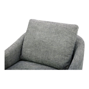 English Elm Swivel Barrel Back Accent Chair with High-density Foam and Rubberwood Base for Living Rooms B2769P516545