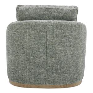 English Elm Swivel Barrel Back Accent Chair with High-density Foam and Rubberwood Base for Living Rooms B2769P516545