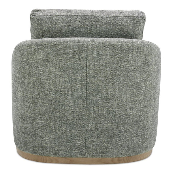 English Elm Swivel Barrel Back Accent Chair with High-density Foam and Rubberwood Base for Living Rooms B2769P516545