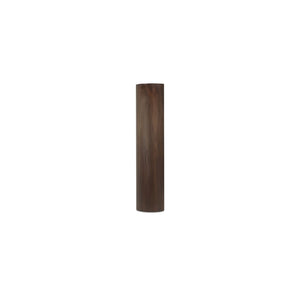 English Elm Bookcase, Curved Mahogany Four Shelf Display Unit Warm Brown Wood Grain Living Room B2769P516566