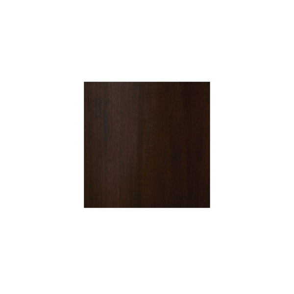 English Elm Bookcase, Curved Mahogany Four Shelf Display Unit Warm Brown Wood Grain Living Room B2769P516566