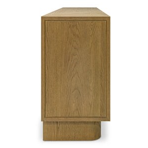 English Elm Sideboard, Oak Frame Shagreen Doors with Antique Gold Trim and Push Open Hardware Free Front B2769P516580