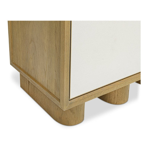 English Elm Sideboard, Oak Frame Shagreen Doors with Antique Gold Trim and Push Open Hardware Free Front B2769P516580
