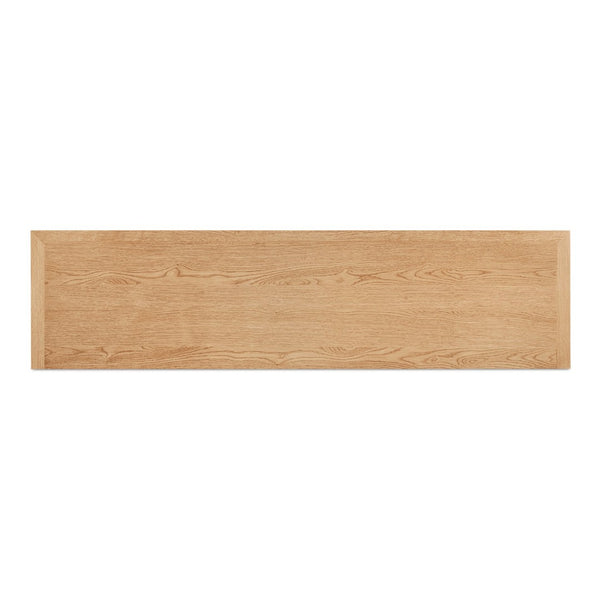 English Elm Sideboard, Wire-brushed Oak Frame with Glass Front Doors and Crown Molding Dining Storage B2769P516581