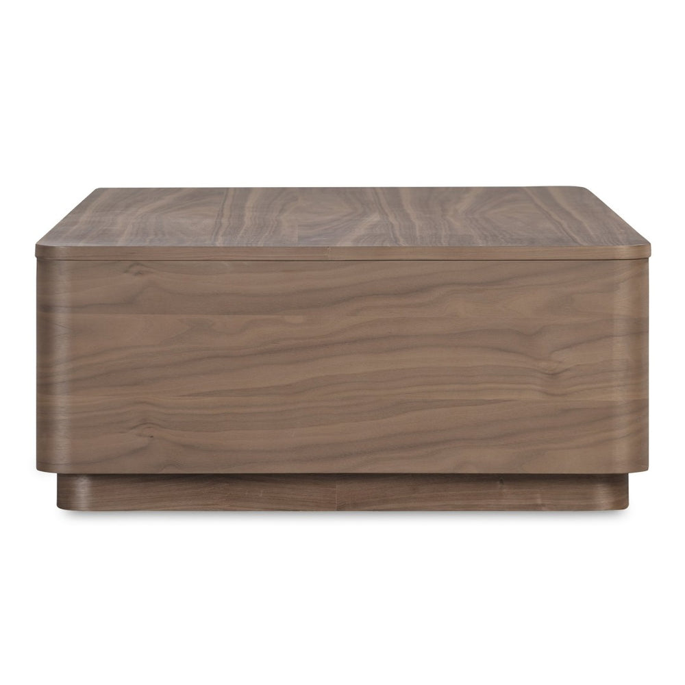 English Elm Coffee Table Walnut Veneer Rectangle with 4 Drawers for Scandinavian Living Rooms B2769P516584
