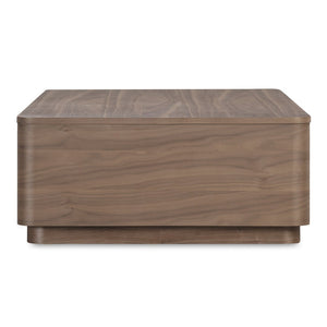 English Elm Coffee Table Walnut Veneer Rectangle with 4 Drawers for Scandinavian Living Rooms B2769P516584