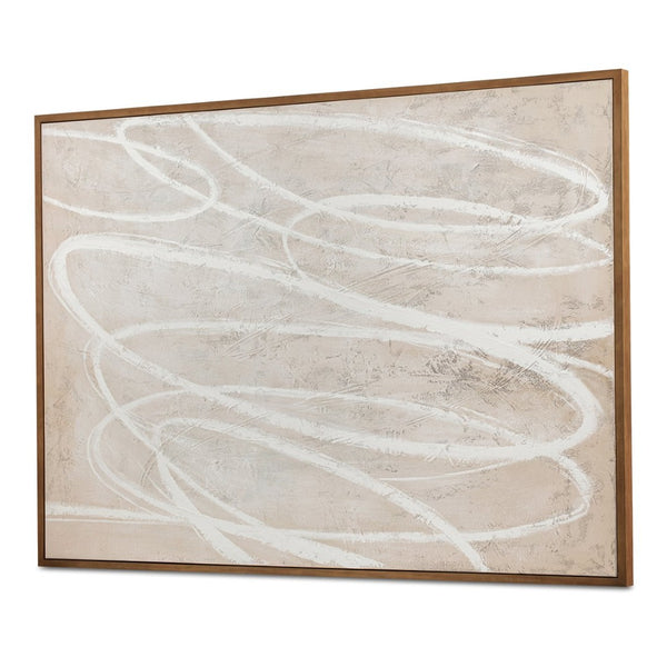 English Elm Framed Textured Acrylic Canvas Art Large Scale Multicolor Wall Focal Point B2769P523664