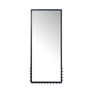 English Elm Full Length Iron Frame Floor Mirror with Neoclassical Finial for Bedroom Dressing B2769P523676