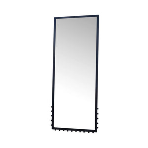 English Elm Full Length Iron Frame Floor Mirror with Neoclassical Finial for Bedroom Dressing B2769P523676