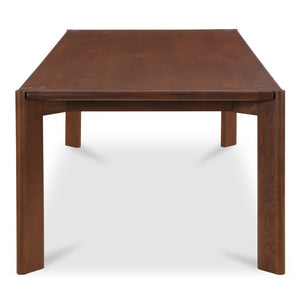 English Elm Dining Table Solid White Ash Rectangular Seats Eight Walnut Stain Rounded Edges B2769P523681