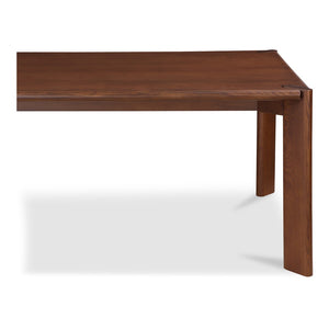English Elm Dining Table Solid White Ash Rectangular Seats Eight Walnut Stain Rounded Edges B2769P523681