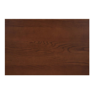 English Elm Dining Table Solid White Ash Rectangular Seats Eight Walnut Stain Rounded Edges B2769P523681