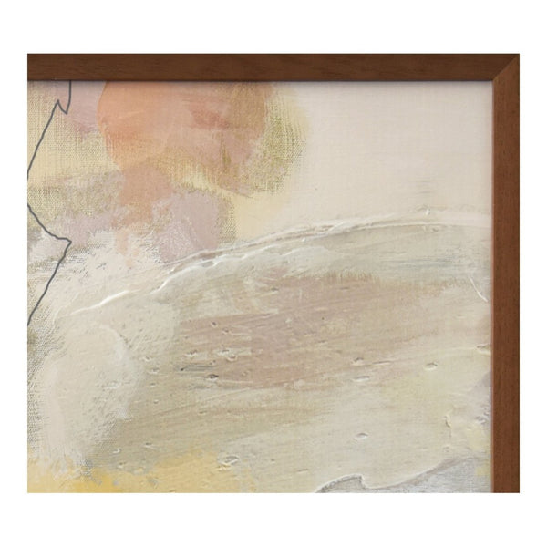English Elm Framed Abstract Canvas Wall Art Soft Pastel Acrylic Painting for Living Room Decor B2769P523691